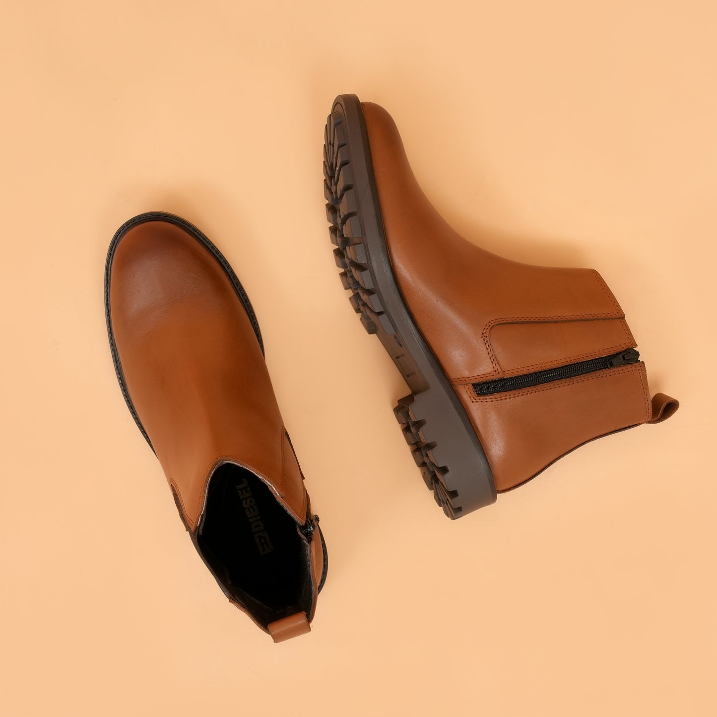 Chelsea Boots with Genuine Leather Upper