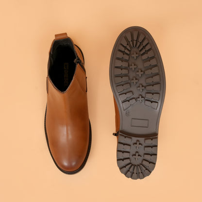 Chelsea Boots with Genuine Leather Upper