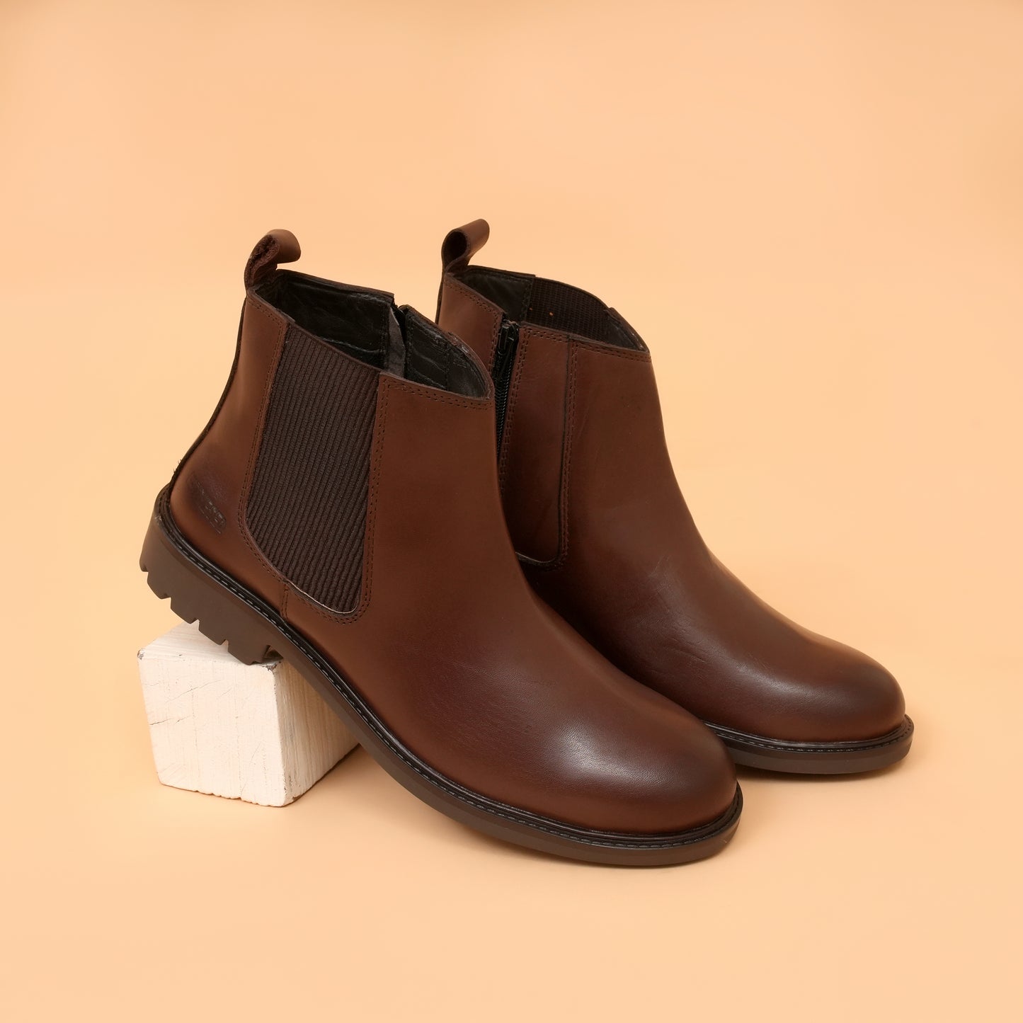 Chelsea Boots with Genuine Leather Upper