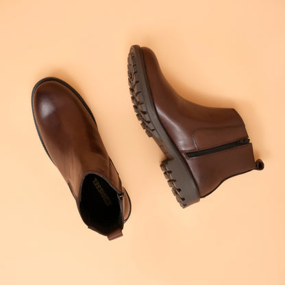 Chelsea Boots with Genuine Leather Upper