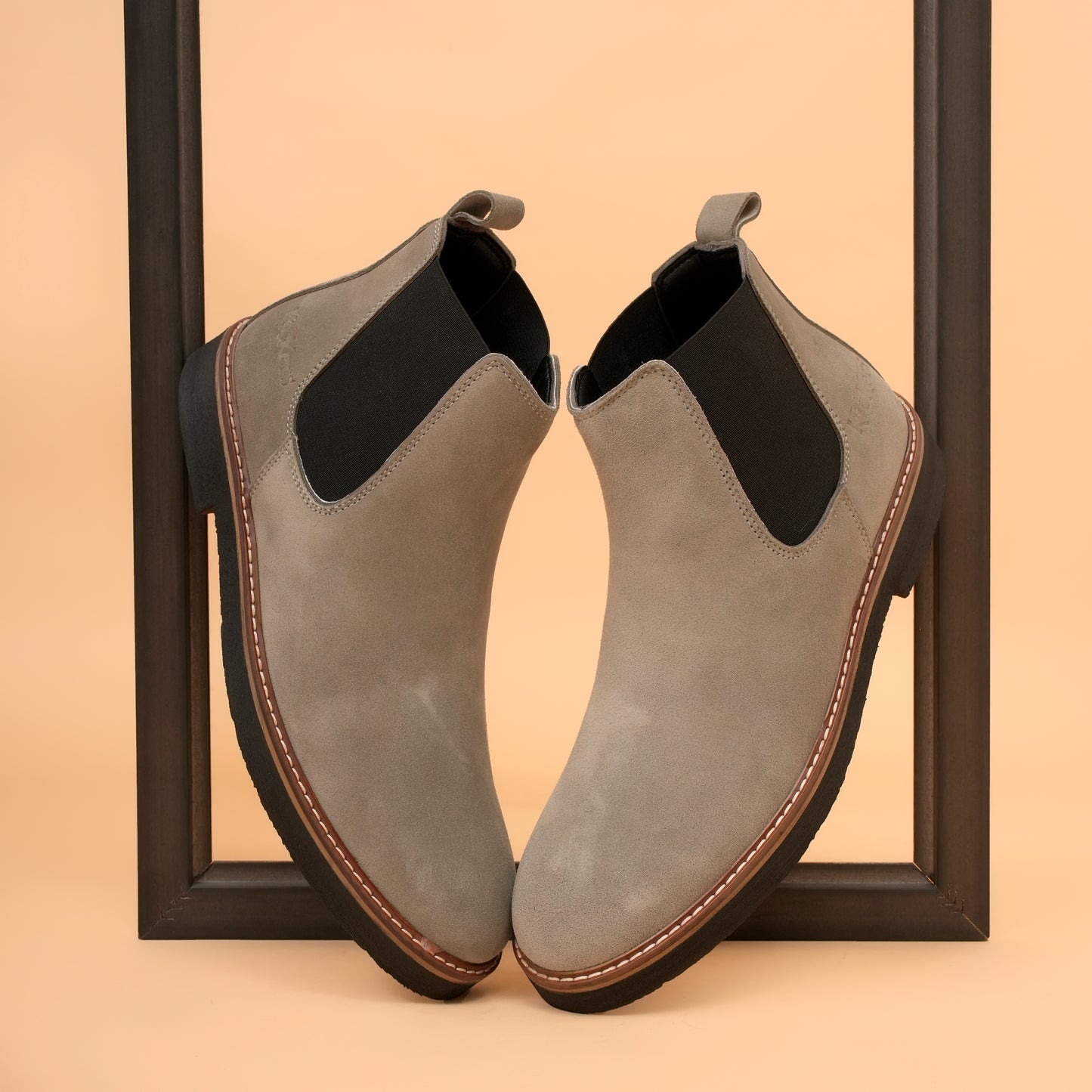 kickors Gainsboro - Men's Chelsea Boots with Genuine Suede Leather Upper