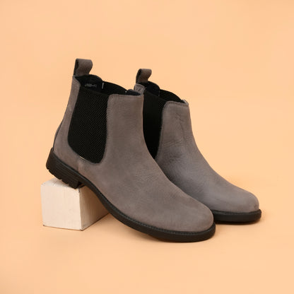 G.O.A.T Greay Extra Comfort - Men's Chelsea Boots with Genuine Suede Leather Upper