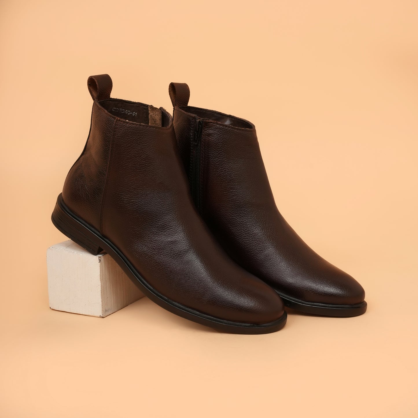 Chelsea Boots with Genuine Leather Upper