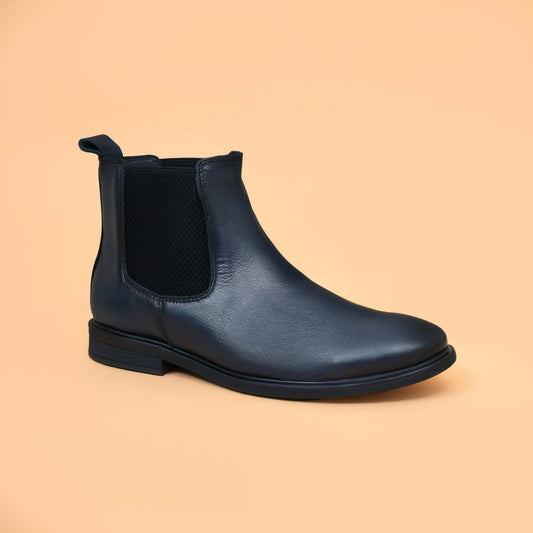 Chelsea Boots with Genuine Leather Upper