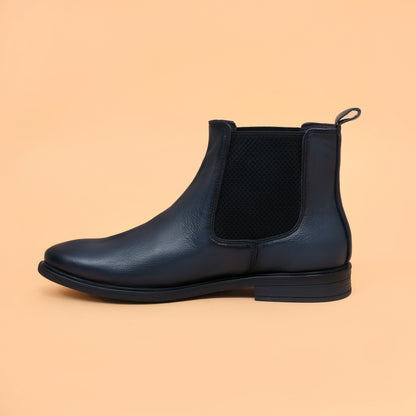 Chelsea Boots with Genuine Leather Upper