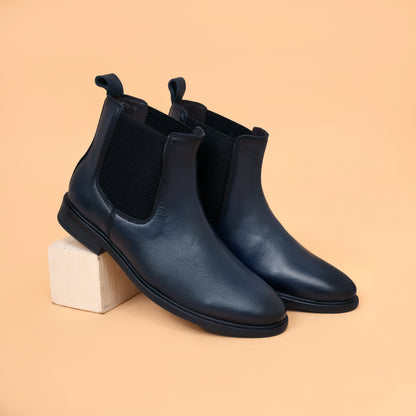 Chelsea Boots with Genuine Leather Upper