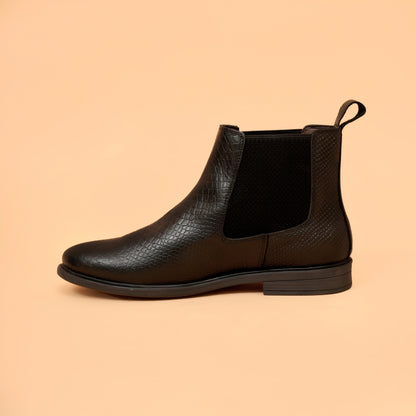 Chelsea Boots with Genuine Leather Upper