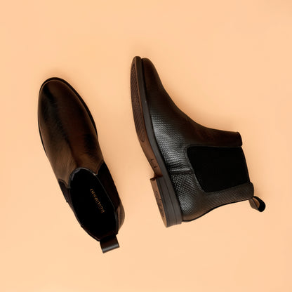 Chelsea Boots with Genuine Leather Upper