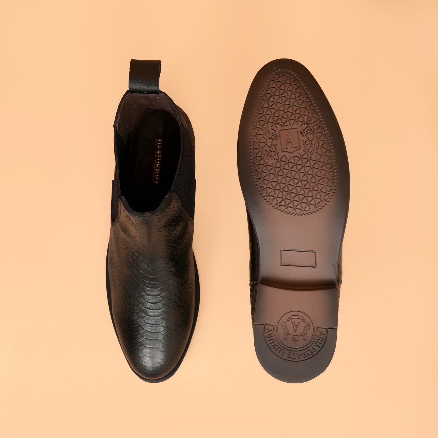 Chelsea Boots with Genuine Leather Upper