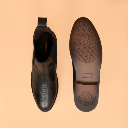 Chelsea Boots with Genuine Leather Upper