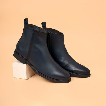 Chelsea Boots with Genuine Leather Upper