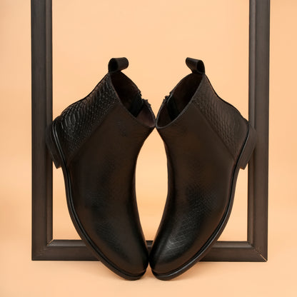 Chelsea Boots with Genuine Leather Upper