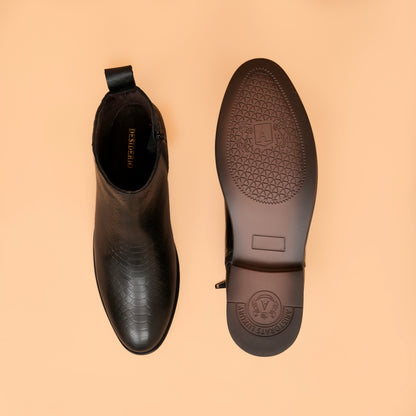 Chelsea Boots with Genuine Leather Upper