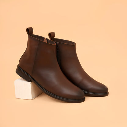 Chelsea Boots with Genuine Leather Upper