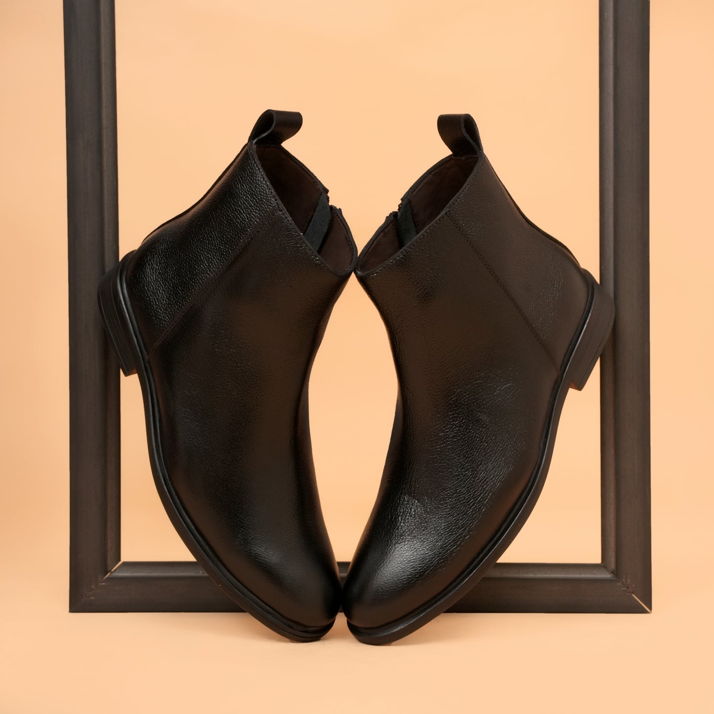 Chelsea Boots with Genuine Leather Upper