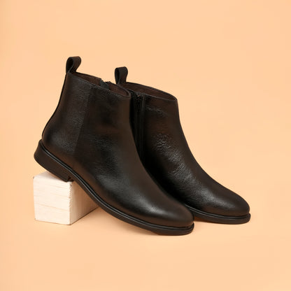 Chelsea Boots with Genuine Leather Upper