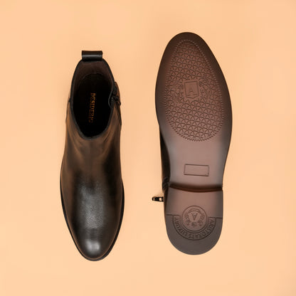 Chelsea Boots with Genuine Leather Upper