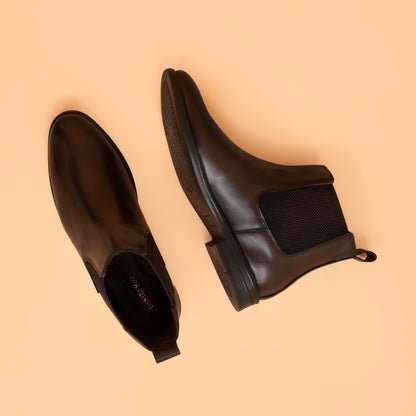 Chelsea Boots with Genuine Leather Upper