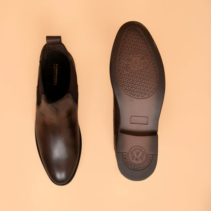 Chelsea Boots with Genuine Leather Upper
