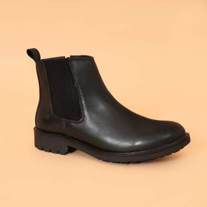 Chelsea Boots with Genuine Leather Upper