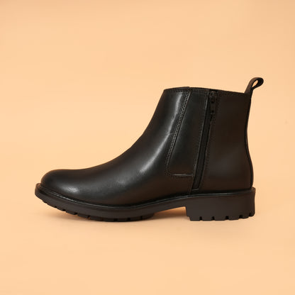 Chelsea Boots with Genuine Leather Upper