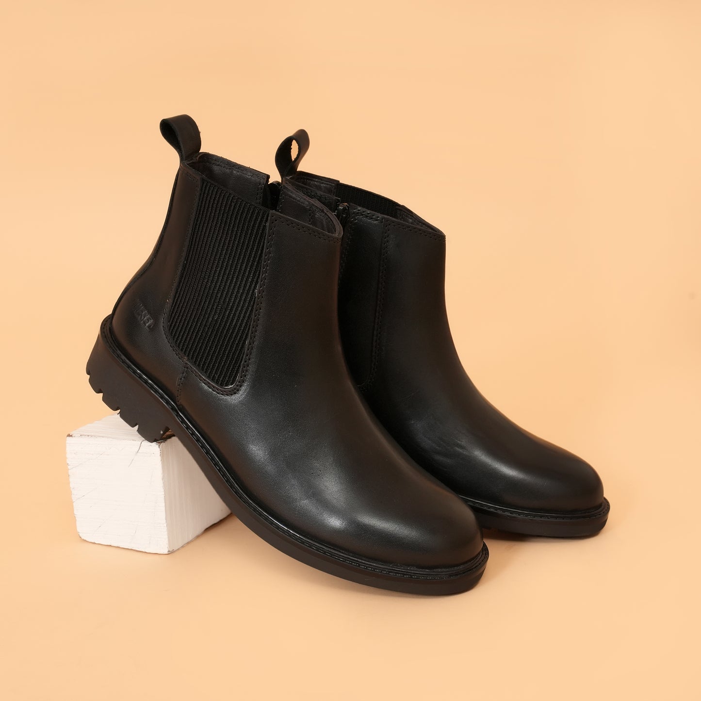 Chelsea Boots with Genuine Leather Upper