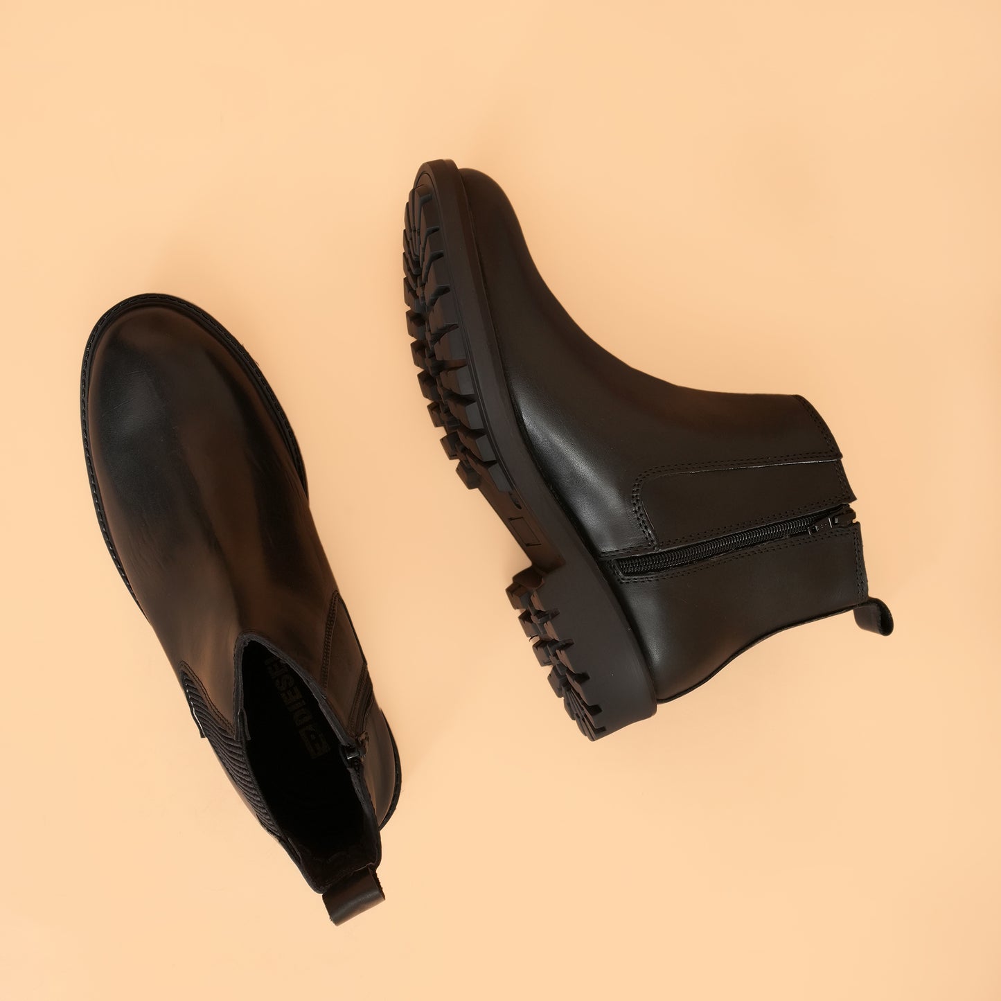 Chelsea Boots with Genuine Leather Upper