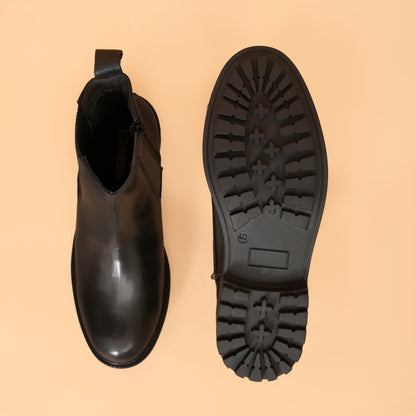 Chelsea Boots with Genuine Leather Upper