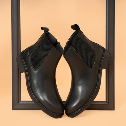 Chelsea Boots with Genuine Leather Upper