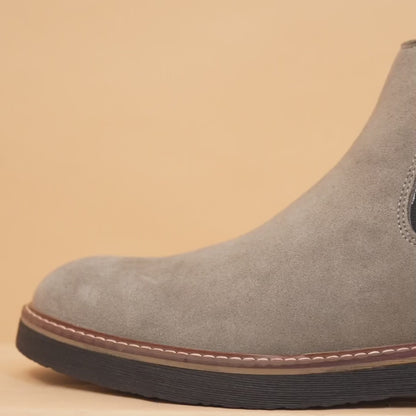 kickors Gainsboro - Men's Chelsea Boots with Genuine Suede Leather Upper