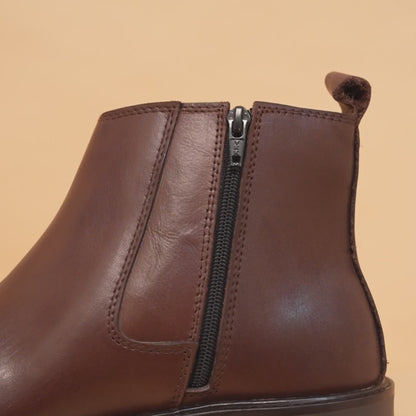 Chelsea Boots with Genuine Leather Upper